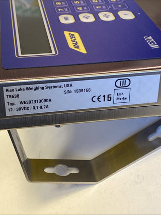 Master Engineering WE302 / IT3000A – Industrielles Wägeterminal / Bedienpanel2