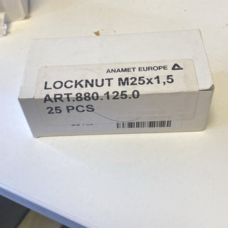 ANAMET EUROPE 880.125.0 LOCKNUT M25 BRASS (25 PCS) New0