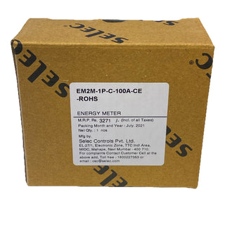 EM2M-1P-C-100A-CE Zähler elektrischer Energie digital für DIN-Schiene LCD Selec0