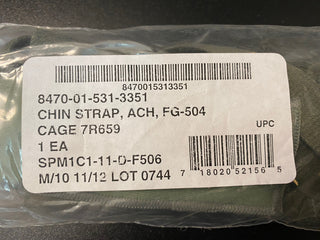 Neue USGI Grey Chin Stap ACH Assembly! NSN:8470-01-531-33511