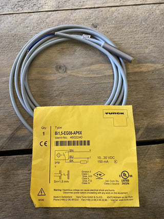Turck Bi1,5-EG08-K-AP6X Induktiver Sensor 4669040 Näherungssensor 10-30V 150mA 0