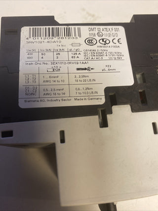 Siemens Sirius Leistungsschalter 3RV1021-4DA10 Motor protection circuit breaker5