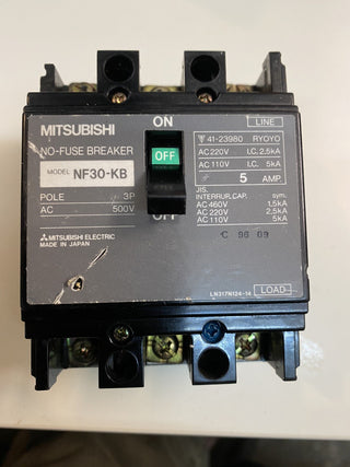 Mitsubishi NF30-KB 5A Kompaktleistungsschalter (MCCB) – Gebraucht1