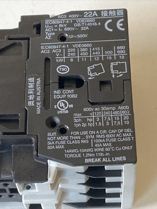 Omron J7KN-22D-01 Leistungsschütz / Motorschütz – NEU (Sonstige)9