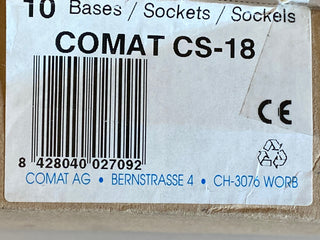 8x Comat CS-18 Stecksockel Relaissockel 8-polig 10A 380V System-Sockel – NEU & O1