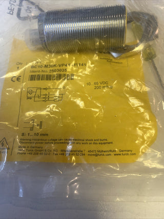 Turck Kapazitiver Sensor BC10-M30K-VP4X-H1141 2503035 bündig PNP (Ø x L) 30mm x1