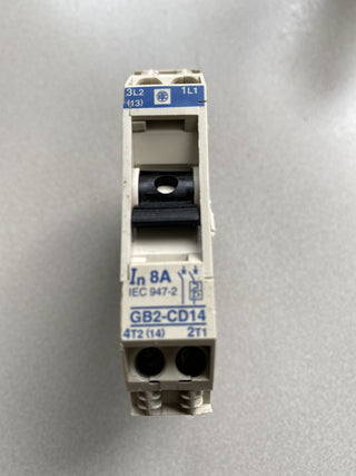 Telemecanique GB2-CD14 Geräteschutzschalter 2-polig 1P+N 8A – Neu ohne OVP0