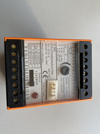 ifm electronic A300 Stillstandswächter Typ: AZ 33-B DA0001 – Gebraucht5