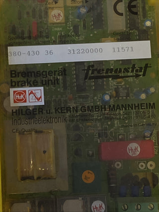 HILGER & KERN Frenostat 2000 Bremsgerät 380-430V 36A (36/31220000)7