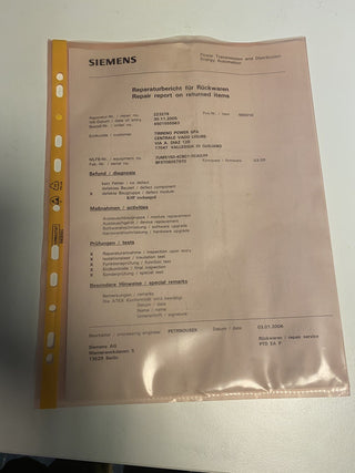 Siemens SIPROTEC 7UM5150-4CB01-0CA0/FF4