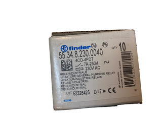 10x Finder Relais 55.34.8.230.0040 – 230V AC, 4 Wechsler, 7A – NEU & OVP0