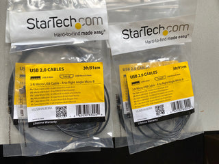 4 STÜCK 3 ft Micro USB Kabel - A auf Rechtwinklig Micro B0