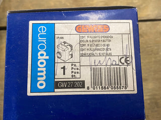 Gewiss GW27202 Not-Aus-Taster IP66 – Neu & OVP0