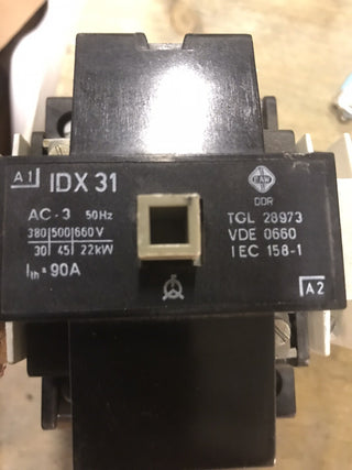 Schütz IDX-31 – 90A, 380V, 50Hz (NEU ohne OVP)0