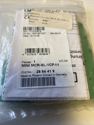Phoenix contact Passivtrenner Mini MCR-SL-1CP-I-I ( 28 64 41 9 ) ( 2864419 )1