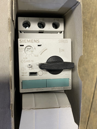 Siemens 3RV1021-0DA10 Motorschutzschalter 0,22–0,32A neu1