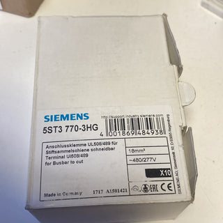 SIEMENS 5ST3770-3HG Anschlussklemme Einspeiseklemme 35mm² 115A 1000V NEU0