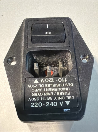 1x Schaffner FN394E-6-05-11 Netzfilter IEC-Stecker Sicherung Schalter NEU o.OVP1