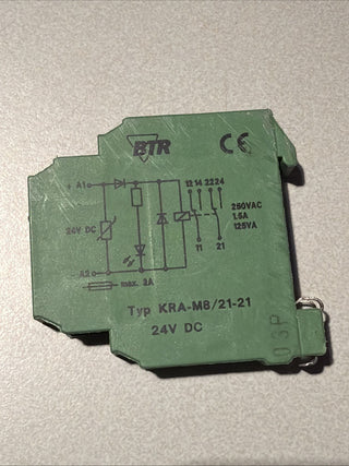 BTR KRA-M8/21-21 Koppelrelais 24V AC/DC 2 Wechsler – gebraucht0