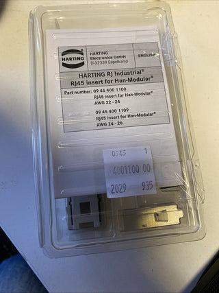 Han 3A hybrid cable side set AC RJ45 Hybrid Neu in versiegelter Verpackung2