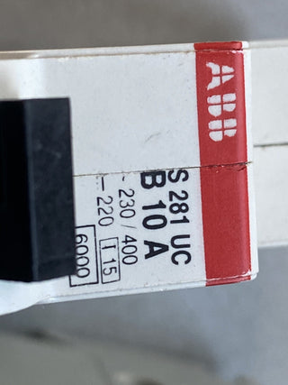 3x ABB S281-UC B10 Allstrom Leitungsschutzschalter 1-polig 10A DC – Gebraucht2