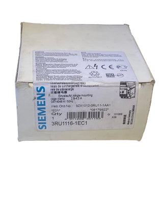 Siemens SIRIUS 3RU1116-1EC1 Thermisches Überlastrelais 2,8...4,0 A (S00) Neu1