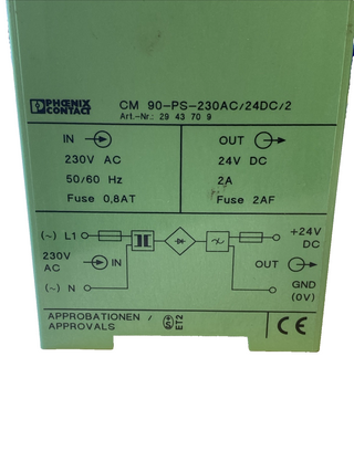 PHOENIX CONTACT CM 90-PS-230AC/24DC/2 Netzteil 24V 2A | Art.Nr. 2943709 | Gebrau5