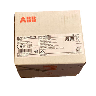 ABB PM590-ETH (1SAP150000R3271) AC500 SPS-Zentralbaugruppe – NEU & OVP0