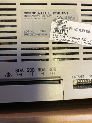 OMRON NT11-SF121B-EV1 HMI Bediengerät – Geprüft & Einsatzbereit – Schwarz4
