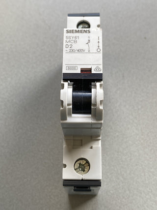 Siemens 5SY6102-8 Leitungsschutzschalter MCB D2 2A 1-polig 6kA NEU ohne OVP0