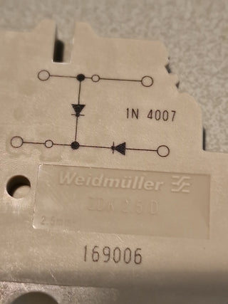 18x Weidmüller ZDK 2.5/D Reihenklemme neu ohne OVP1