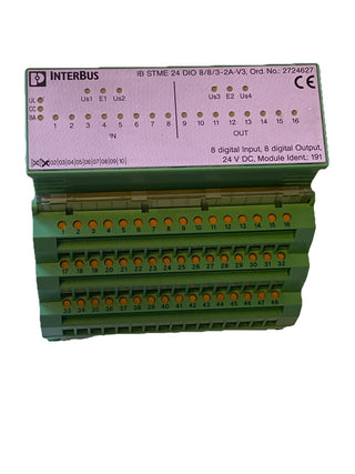PHOENIX CONTACT INTERBUS IB STME 24 DIO 8/8/3-2A-V3 Ord.No.: 2724627 SPS Modul5