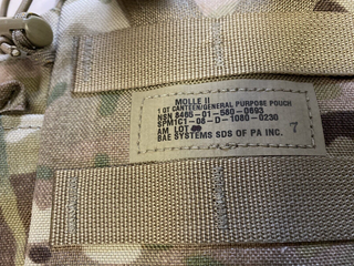 US Army Canteen 1 Liter Feldflasche Molle Pouch Multicam Feldflaschen Tasche4