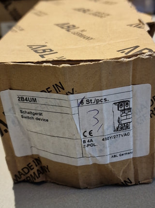 ABL SURSUM 2B4UM LS-Schalter B4A 2-polig 480Y/277VAC Miniature Circuit Breaker5