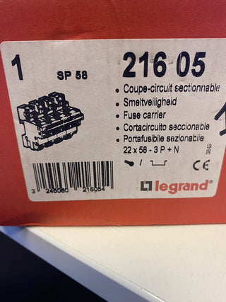 Legrand 21605 Sicherungshalter 22x58mm 4-polig 500V neu0