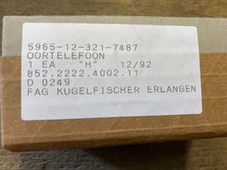 OORTELEFON FAG Kugelfischer 852.2222.4002.11 – Vintage Kopfhörer / Sprechsatz –3