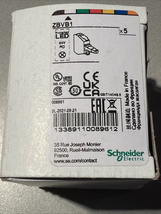Schneider Electric Harmony XB4 / XB5 LED-Leuchtbaustein Weiß 24V AC/DC (4 Stück)0