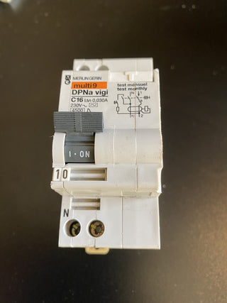 Merlin Gerin Multi9 DPNa Vigi C16 FI/LS Schalter RCBO 230V gebraucht1