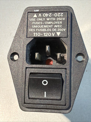1x Schaffner FN394E-6-05-11 Netzfilter IEC-Stecker Sicherung Schalter NEU o.OVP0