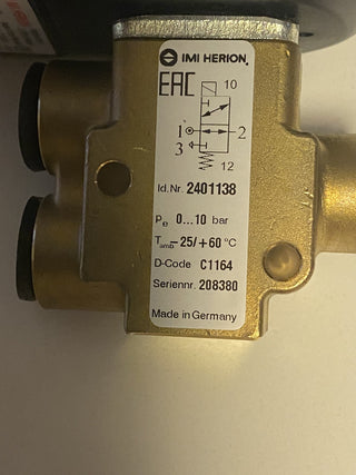 Norgren 2401103426002400 Elektropneumatisches Sitzventil, 3/2-Wege, G1/4, 24V DC3