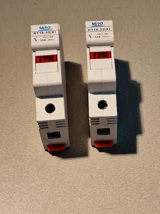 2x Starker 1p RT18-32X DIN-Schienensicherungshalter#95