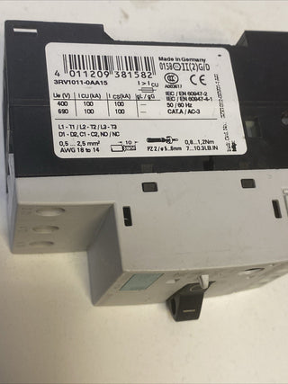 Siemens 3RV1011-0AA15 Leistungsschalter 1 St. Einstellbereich (Strom): 0.11 - 0.5