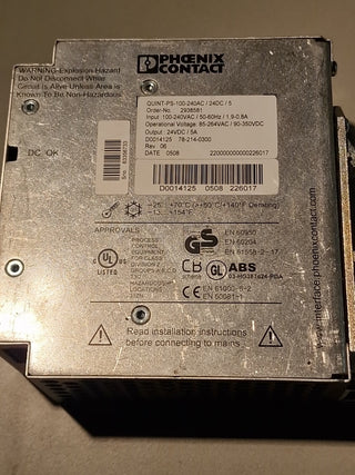 Phoenix Contact QUINT-PS/1AC/24DC/5 2866750 Stromversorgung Netzteil 24V 5A PLC1