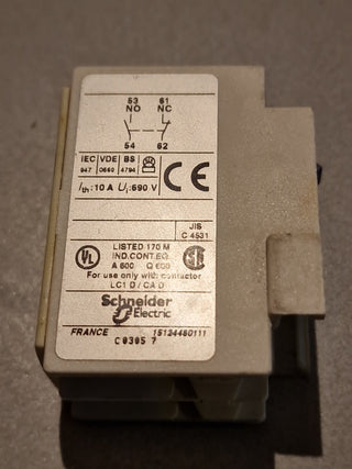 Telemecanique LADN11 Hilfsschalterblock TeSys Hilfsschütz 1NO+1NC 4-polig Gebr.5