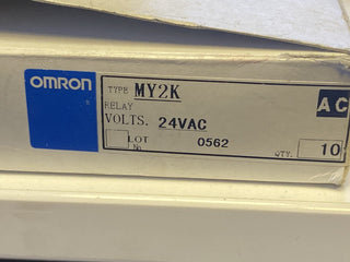 10X Omron MY2K-US 24VAC Miniatur-Leistungsrelais, 2-polig, Einzelkontakte0