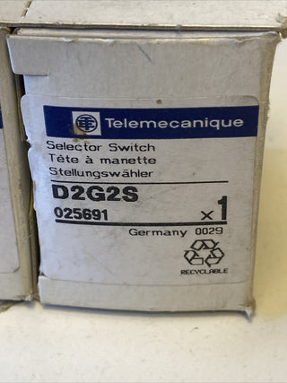 Telemecanique D2G2S Wahlschalter 2 Positionen0
