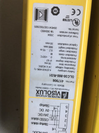 Pepperl+Fuchs SLC30-900 Set Sicherheitslichtvorhang Lichtgitter (Sender & Empfän2