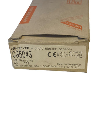 IFM Einweglichtschranke Empfänger OG5043 photocell receiver OGE-FPKG/US-1000