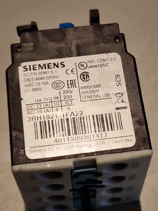 Siemens 3RH1921-1FA22 Hilfsschalter Hilfskontaktblock SIRIUS S00-S12 – Gebraucht4