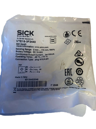 SICK VTE18-3F2440 6013440 Energetischer Reflexions-Lichttaster Optischer Sensor0
